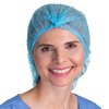 Sirius Protective Products 21In Blue Disposable Bouffant Hair Nets, High Quality Breathable Material, 100PK PP2MC21